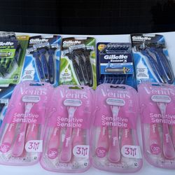 Gillette men and women razors