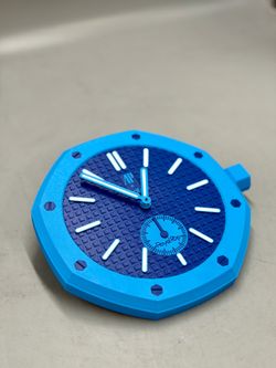 AP x Swatch - Wall Clock 3D Printed - Blue & Blue