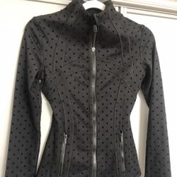 Lululemon Polka Dot Black Define Jacket 