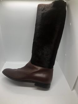 Women’s size 9 1/2 leather and fur boots