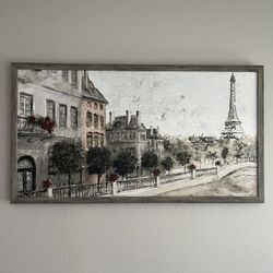 Paris Streets Eiffel Tower Canvas