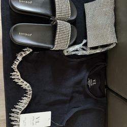 Black/ Rhinestone Set 