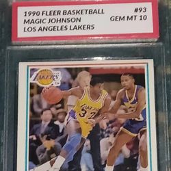 1990 MAGIC JOHNSON <FLEER  GRADED 