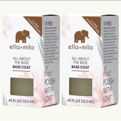 2 Of ella+mila Nail Care Nail Enamel Primer (All About the Base) - 0.45 fl oz