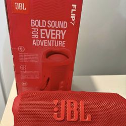 2 JBL (FLIP 7) Speakers- Red Colorway &Black
