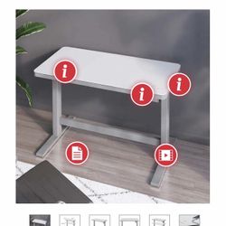 Tresanti Geller 47" Adjustable Height Desk