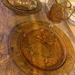 Indiana Children’s Pressed Glass Dish Set