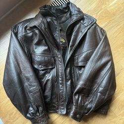 vintage leather jacket