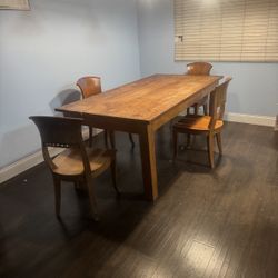 Table Set With Chairs