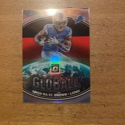 2021 OPTIC AMON-RA ST BROWN SILVER GLOBAL CARD