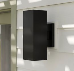 NEW Generation Lighting Pohl Outdoor Wall Lights – Black – 4 Pack