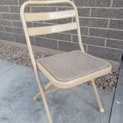 Vintage Metal Folding Chair