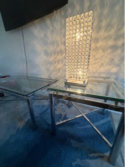 3 piece glass table set