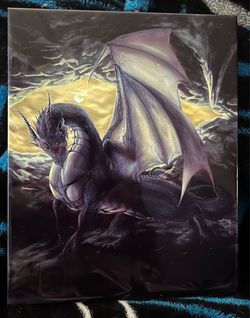 Purple dragon art