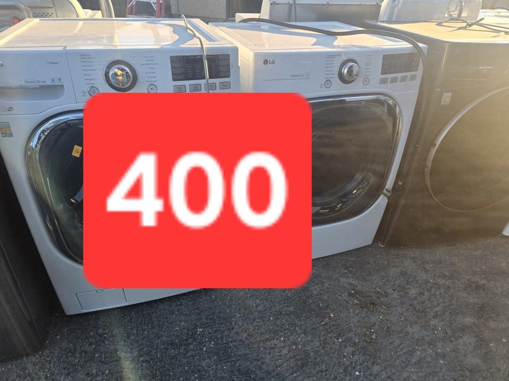 Lg Washer And Dryer Set Electric 30-day Warranty 