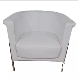 White Leather Chair 