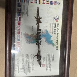 Framed Piece of Korean DMZ Fence