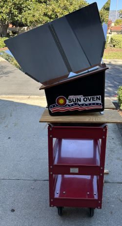 American Sun Oven Includes Mobile Cart, Pots, And More