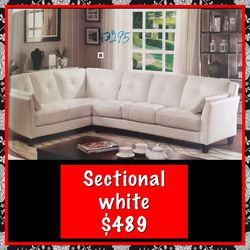 Sectional new color: white!