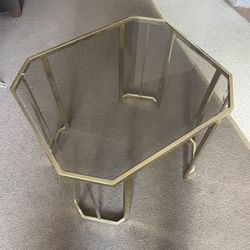 Gold Frame Side Table