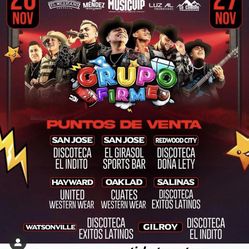 grupo firme ticket for november 27th