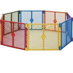 Colorplay 8 Panel Free Standing Play Yard