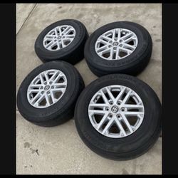 4 X 265/70r18 6x5.5 6x139.7  Stock Tacoma Tundra 4Runner Sequoia Rims Wheels Yukon Tahoe Treads Tires!!!!!
