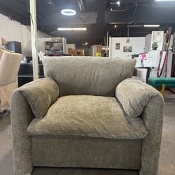 Modern Style Chenille Oversized Armchair Accent Chair Single Sofa Lounge Chair 38.6’’ W for Living Room, Bedroom(Matcha Green)  💰150$