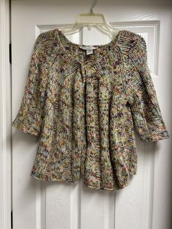 Multicolor Knit Women's Cape 🌈 Petite Large 