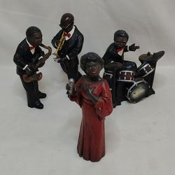 Vintage All That Jazz 1990 PARASTONE ENESCO Musician Figurines Lot of 4