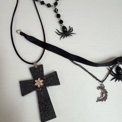 Gothic Necklaces And Chokers For Women Too Long Cross Necklaces, And Chokers Take All For Price Listed Pick Up Only In Torrance 