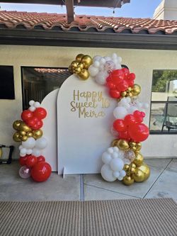 Balloons And Backdrop