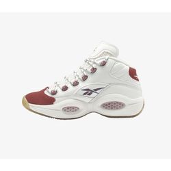 Reebok Question Mid ASG White Vintage Red Toe 11.5 NDS