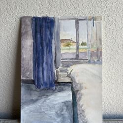 Blue and Gray Watercolor