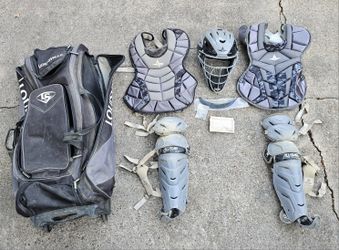 All Star Catcher's Gear W/Bag, Visor, Xtra Chest Protrctor