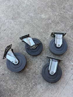 Set of 4 Heavy-Duty Swivel Caster Wheels
