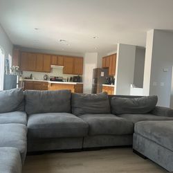Large L-Shaped Sectional Couch - Must Go ASAP
