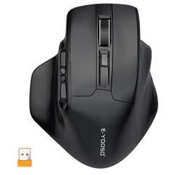 E-YOOSO Large Wireless Mouse for Big Hands, X-31 Cordless Ergo Computer Mouse, 6 Buttons, 5-Level 4800 DPI, 18 Months Battery Life, for Laptop, PC, Ch