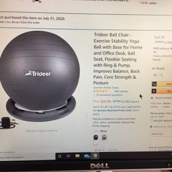 Trideer Exercise and Stability Ball.