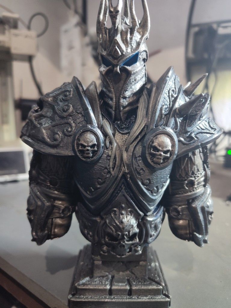 Bust Statue Of The Lich King World Of Warcraft Wow
