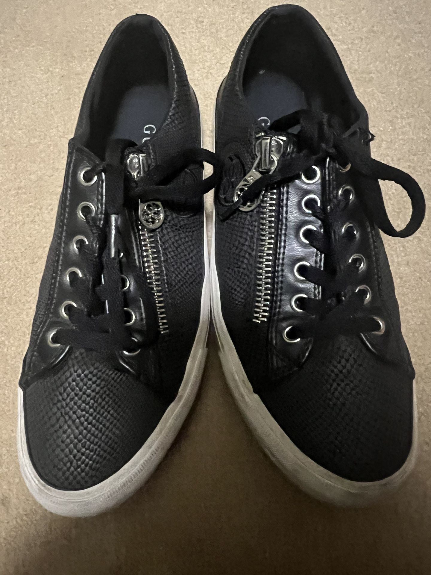 Guess Black Leather Brand New Sneakers