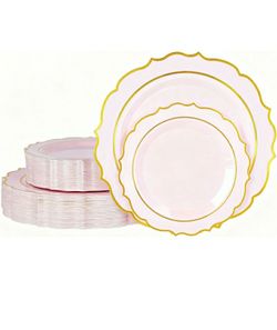 Pink Plastic Plates