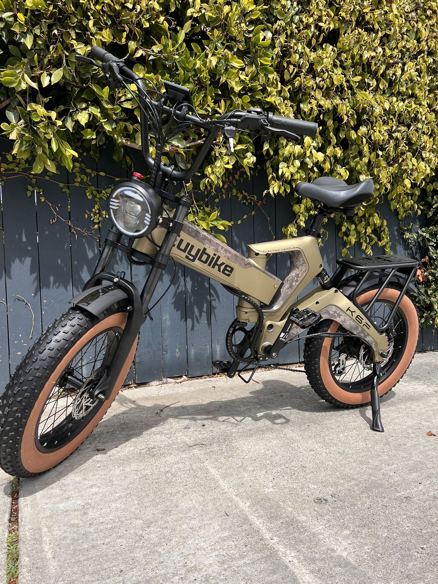 1000 Watt Folding Electric Ebike Hidden 25ah XL Battery, 30mph, 80 Mile Distance 