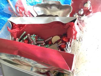 Whole box of Xmas decorations