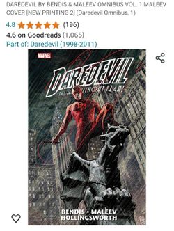 Daredevil by Bendis and Maleev Ultimate Collection Vol. 1