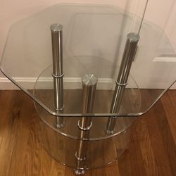 New Two Layers Of Thick Glass Table
