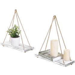 Rustic Floating Wall Shelves