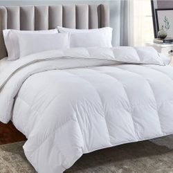 California Design Den Luxury Twin/Twin XL Down Alternative Comforter - Cozy Down Alternative Duvet Insert, Quilted Extra Fluffy, Soft, and Cooling, Ma