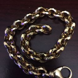 14K Gold Chain Bracelet 