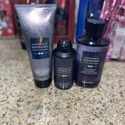 Midnight Men’s Bath & Body Works Set 